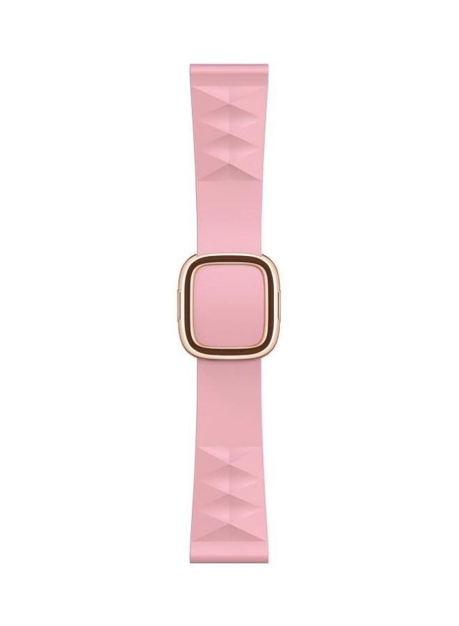 Modern Style Silicone Replacement Strap Watchband For Apple Watch Series 7/6/5/4/3/2/1/SE 45/44/42mm Light Pink