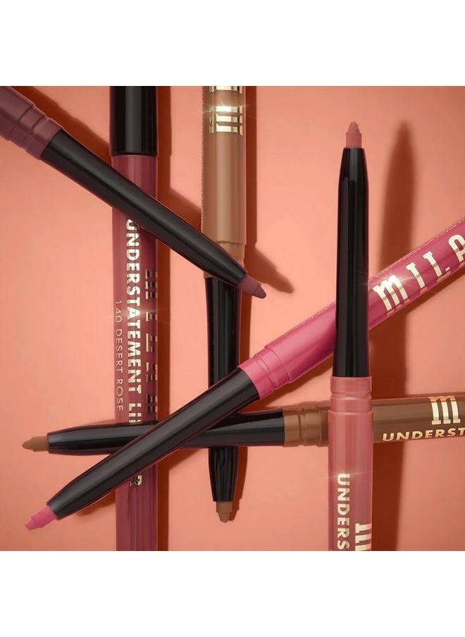 Understatement Lipliner Pencil - Highly Pigmented Retractable Soft Lip Liner Pencil, Easy to Use Lip Makeup