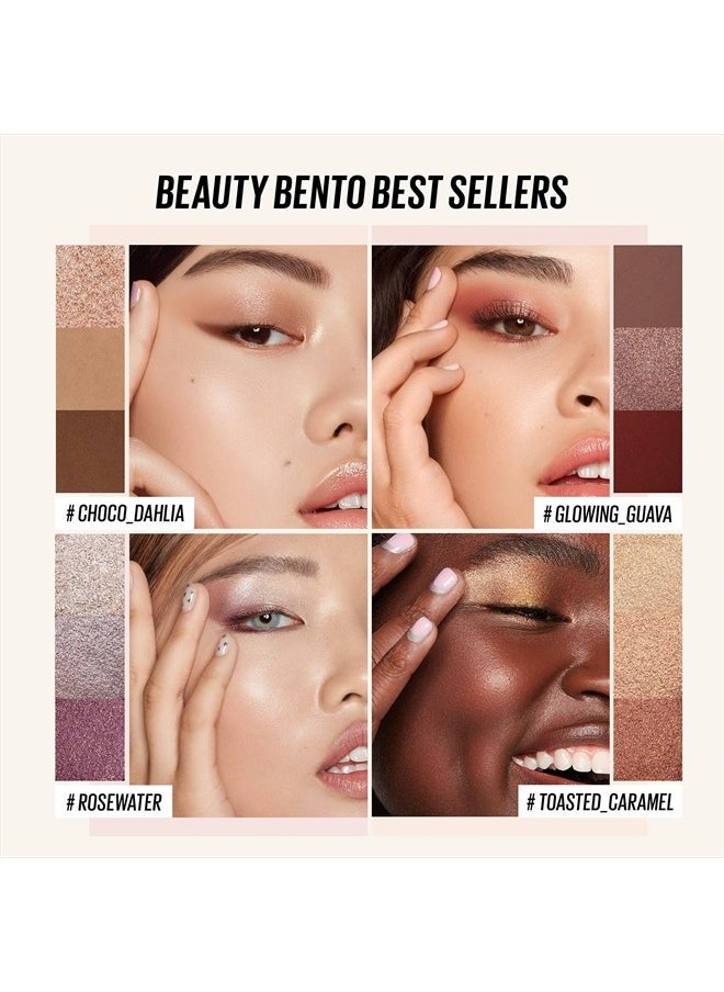 Beauty Bento Collection - Bouncy Eyeshadow Trio | Plum Rosy Tones, Travel Size, 01 Rosewater, 2019 Allure Best of Beauty Award, 0.03 Oz