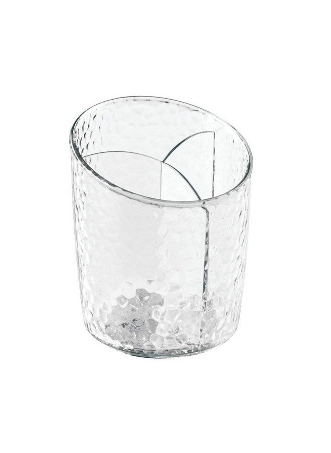 Interdesign Rain Glass Cosmetic Cup, Clear