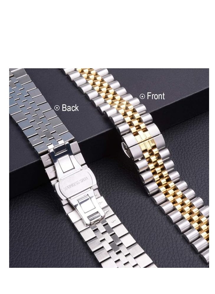 Metal Watch Band for Apple Watch Ultra, Compatible with 49, 46, 45mm, Stainless Steel Replacement Strap for iwatch, Metal Strap for Apple Ultra Watch