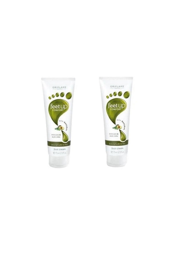 feet up comfort overnight moisturising foot cream 75 x 2 ml - Pack of 2Z