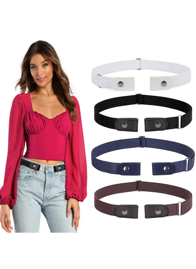 WERFORU No Buckle Women/Men Stretch Belt Elastic Waist Belt Up to 48