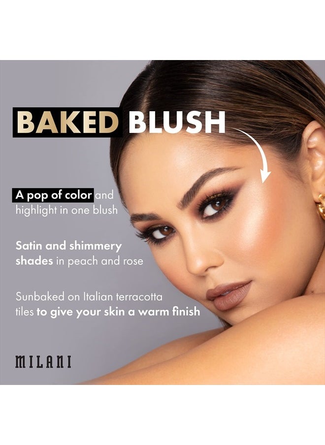 Baked Blush - Sunset Passione (0.12 Ounce) Cruelty-Free Powder Blush - Shape, Contour & Highlight Face for a Shimmery or Matte Finish