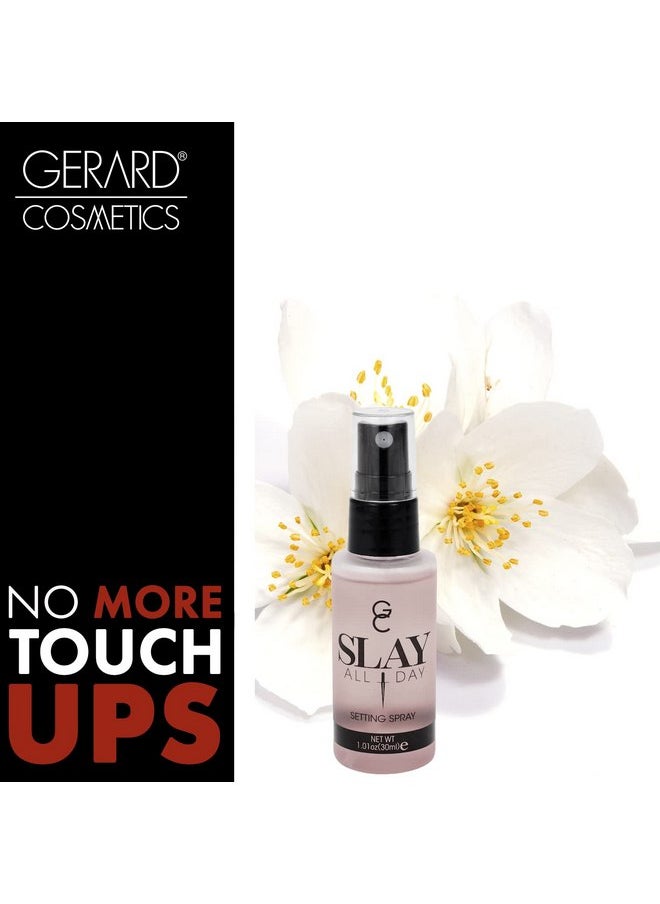 Gerard Cosmetics Makeup Setting Spray Mini (Jasmine) | Slay All Day Scented Makeup Finishing Spray | Oil Control, Matte Finish, Cruelty Free, Made USA 30 mL (1.01 oz)