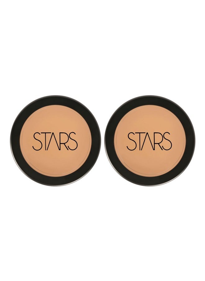 Stars Cosmetics Makeup Foundation Cream Face Professional Light Weight Matte Finish Waterproof blends seamlessly Long Lasting Full Coverage All Skin Types For Girls & Womens FS28 (Pack of 2 8g Each)