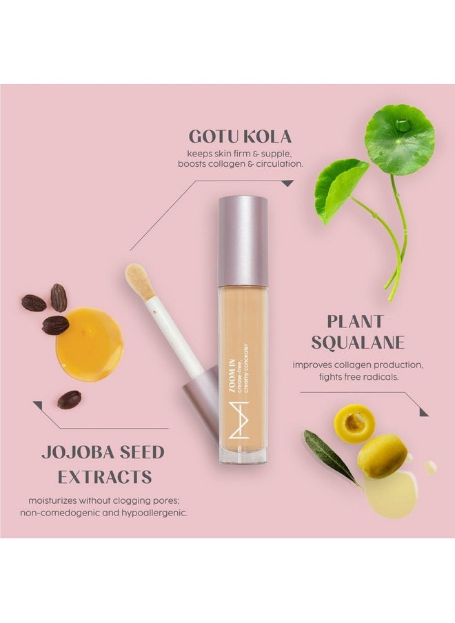 House Of Makeup Matte Concealer for Dark Circles, Pigmentation | Non-Crease, Non-Cakey | Long Wear, Waterproof, Sweat-proof | Full Coverage Concealer for Oily Skin | For Face Makeup | 6 ML (MD01 - Medium to Deep Skin Tone)