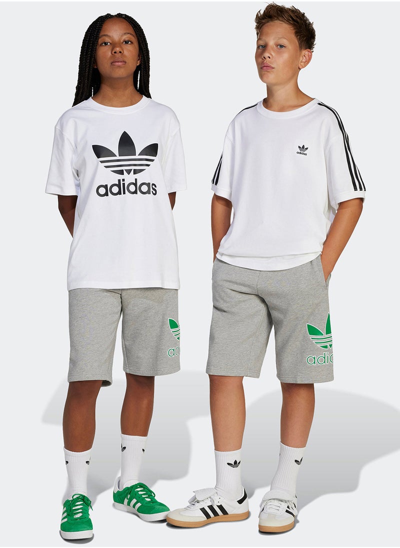 Youth Oversize Trefoil Short Big Logo Execution