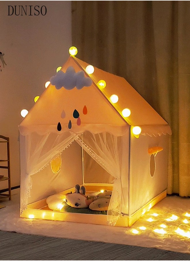Kids Tent,Play Tent Playhouse for Kids Princess Castle Tent Gift Toys for Girl Play House for Toddler Children Indoor(Lotus Pink)