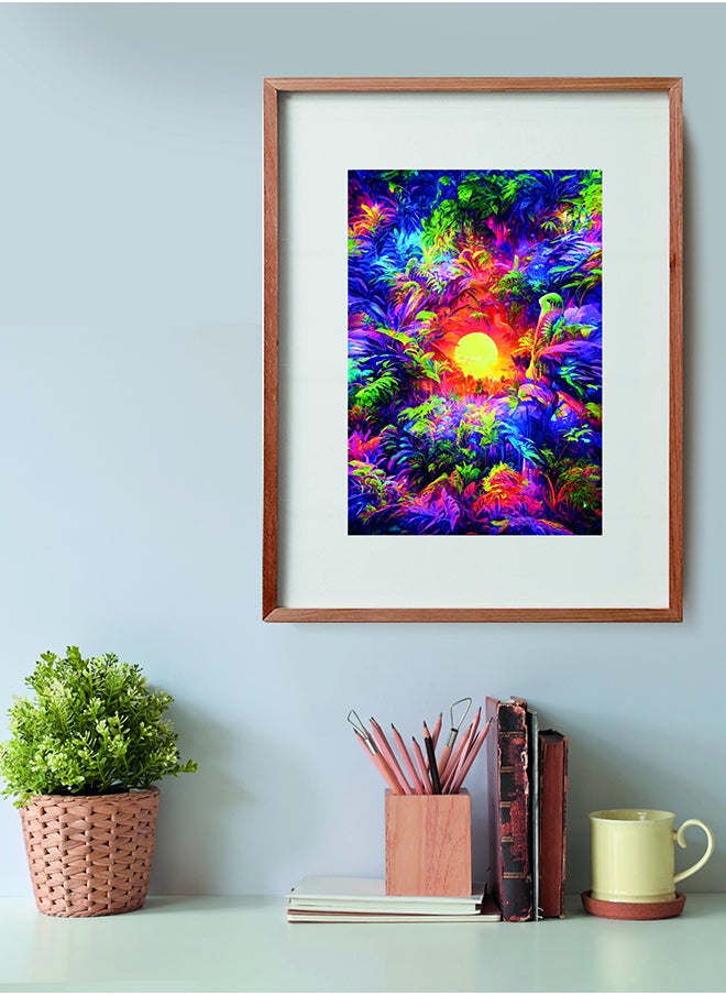 Puzzle 500 Pieces + Poster: Colorboom – Jungle Psychedelic, Ages 14+