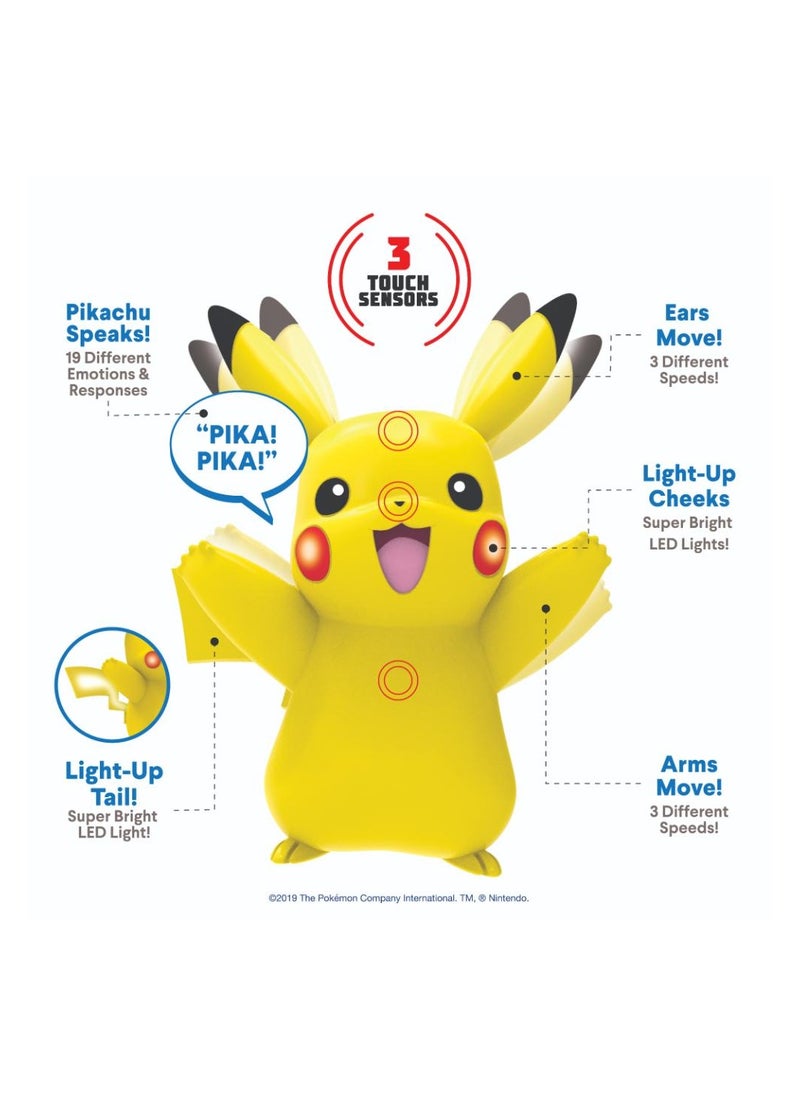 Pokemon Deluxe Figure My Partner Pikachu | Collectible Figure | Interactive Figure | Action Figure | Perfect Gift for Kids and Collectors