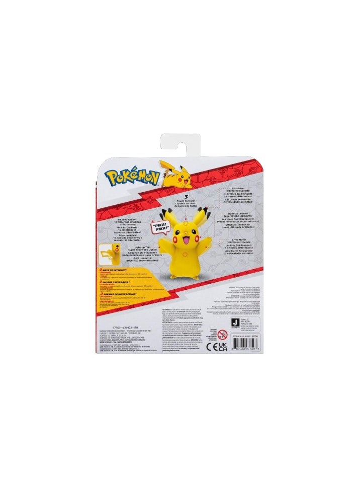 Pokemon Deluxe Figure My Partner Pikachu | Collectible Figure | Interactive Figure | Action Figure | Perfect Gift for Kids and Collectors