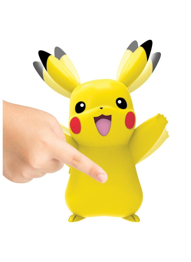 Pokemon Deluxe Figure My Partner Pikachu | Collectible Figure | Interactive Figure | Action Figure | Perfect Gift for Kids and Collectors