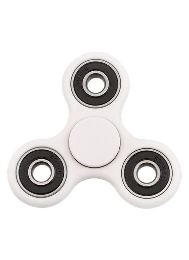 Premsons® Hand Spinner Desk Toy - High Speed Smooth Finger Spin Sensory Fidget Stress Relief Game Play for Kids & Adults - Birthday Party Gift - Combo - White + Metal Gold Dual