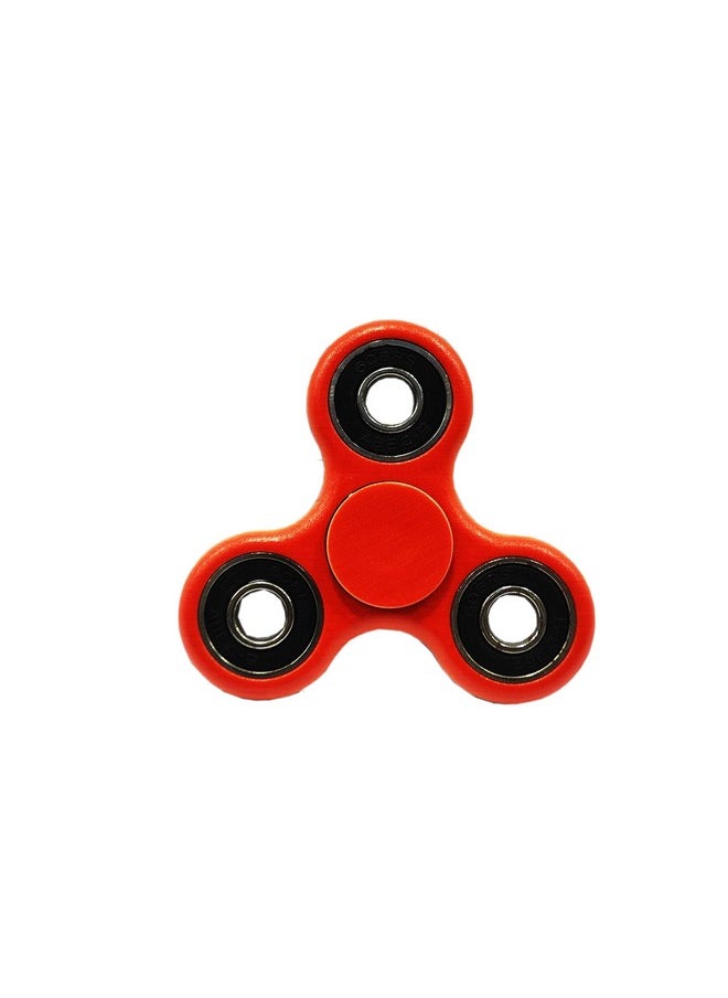 Premsons® Hand Spinner Desk Toy - High Speed Smooth Finger Spin Sensory Fidget Stress Relief Game Play for Kids & Adults - Birthday Party Gift - Four Bearing - Red + Black Dual Sided