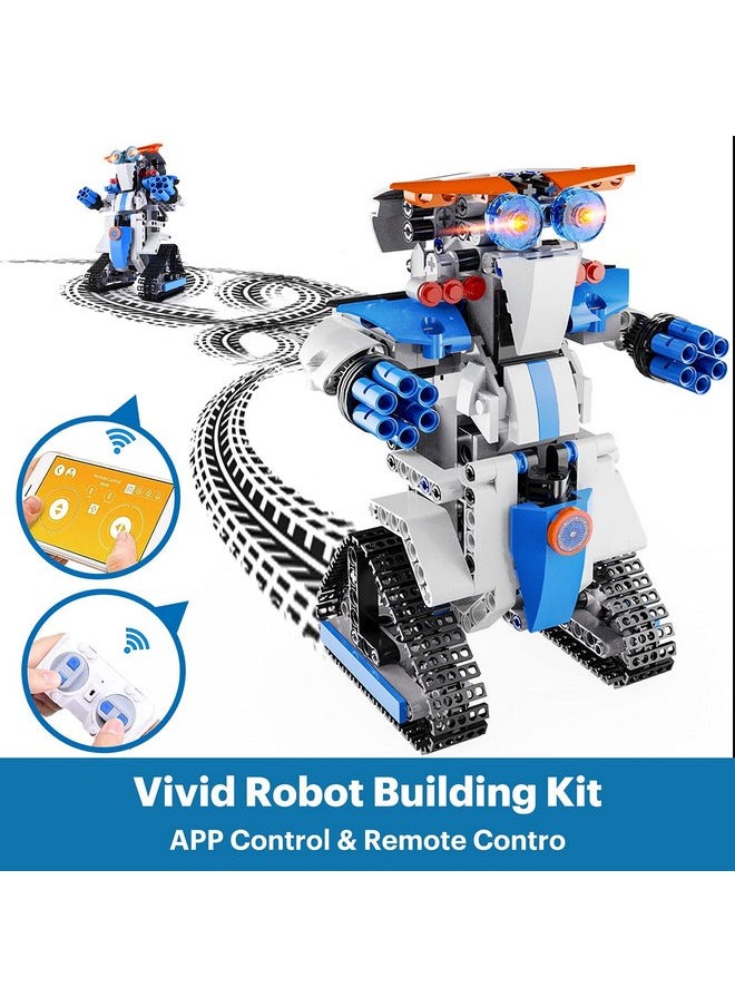 EDUCIRO Robot Building Toys for Boys, 8 9 10 11 12 Year Old Boys Girls Easter Gifts Ideas, STEM Projects for Kids Age 8-12, Remote & APP Controlled Toys Building Sets (358Pieces)