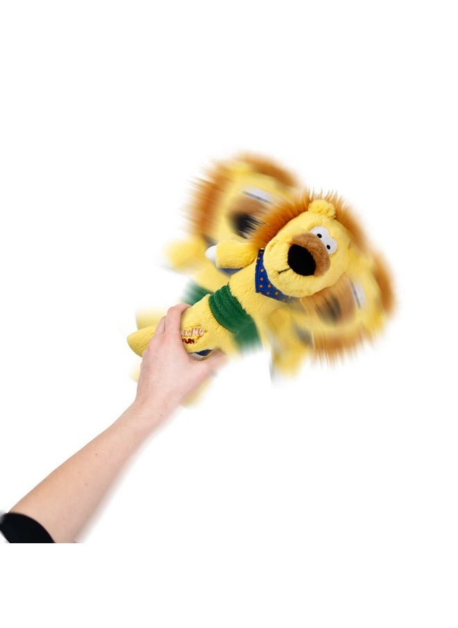 GiGwi Shaking Fun Lion Toy for Dogs, Non-Toxic, Soft, Plush Dog Toy, Shake to Squeak, Perfect for Cuddling, Chewing, Fetching, Tossing, Reduces Boredom, Anxiety, Suitable for Medium Dog Breeds