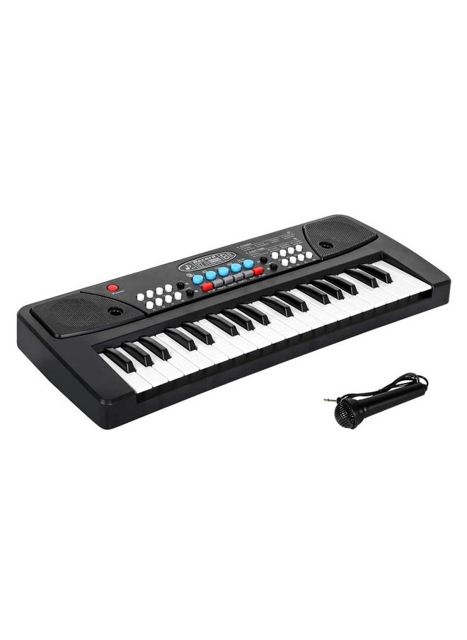 VGRASSP Digital Music Piano Keyboard for Kids with Microphone Portable Electronic Keyboards for Beginners Musical Toy Pianos for Girls Boys Ages 3-8 (BF430A1 37 Keys)