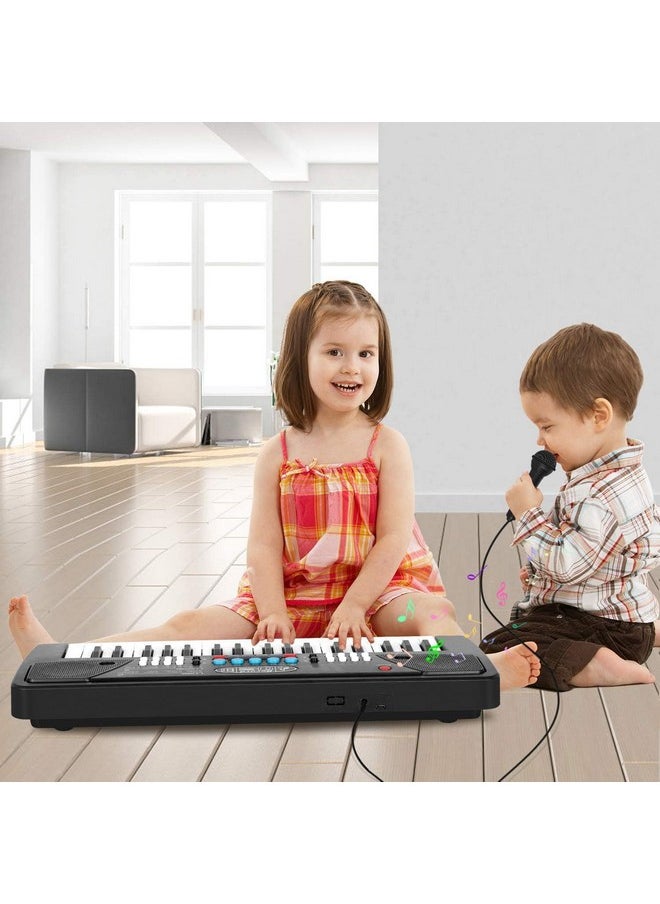 VGRASSP Digital Music Piano Keyboard for Kids with Microphone Portable Electronic Keyboards for Beginners Musical Toy Pianos for Girls Boys Ages 3-8 (BF430A1 37 Keys)