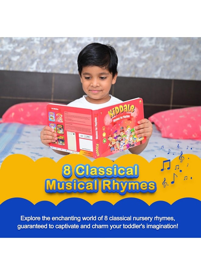 Kiddale 3-Pack Rhymes for Playtime, Music on The Farm and Hindi Nursery Rhyme Musical Interactive Sound Books