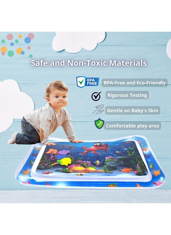 BSD Store 26 Water Mat for Babies, Tummy Time Water Mat, Baby Water Tummy Time, Water Play Mat for Infants and Toddlers, Baby Toys for 0 to 24 Months