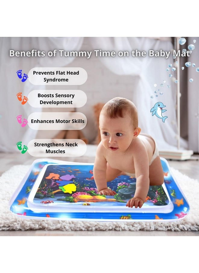 BSD Store 26 Water Mat for Babies, Tummy Time Water Mat, Baby Water Tummy Time, Water Play Mat for Infants and Toddlers, Baby Toys for 0 to 24 Months