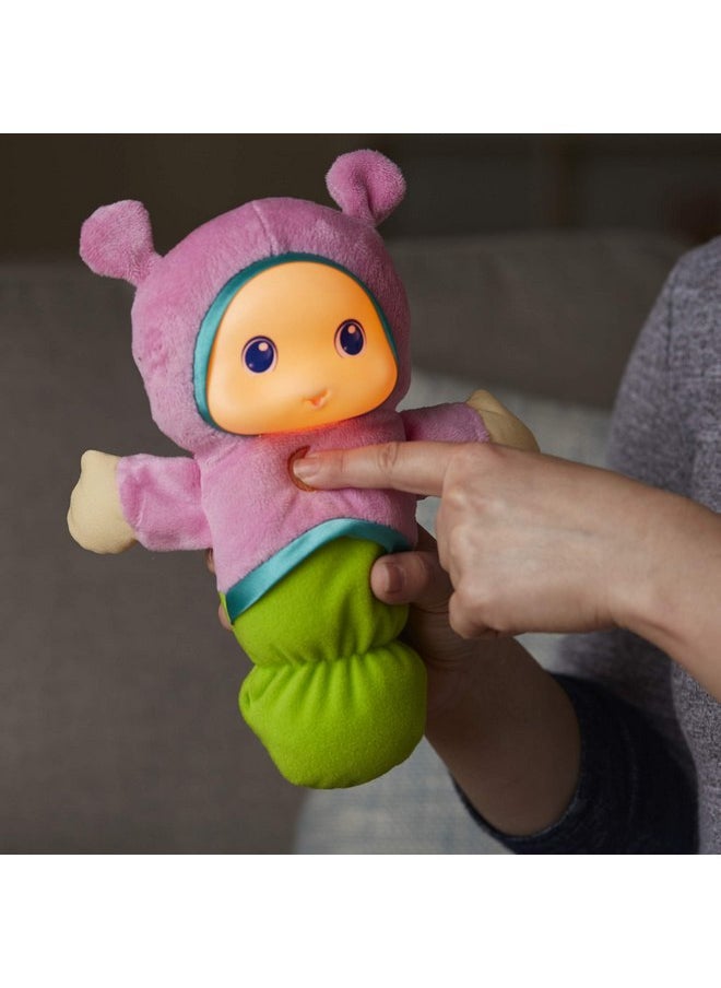 Playskool A1202F03 Glo Worm (Pink) Soft Toy for Babies with Soothing Melodies, Multi-Coloured - Amazon Exclusive