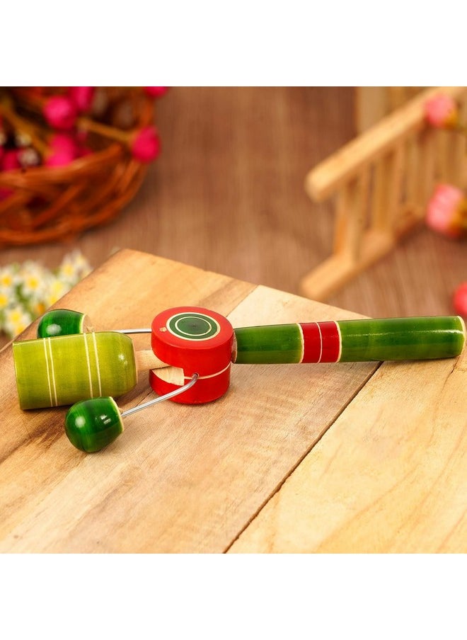 Wooden Handmade TIK-Tok Rattle Kit Kul Rattle Sound Toy Musical Toy for Kids Rattle