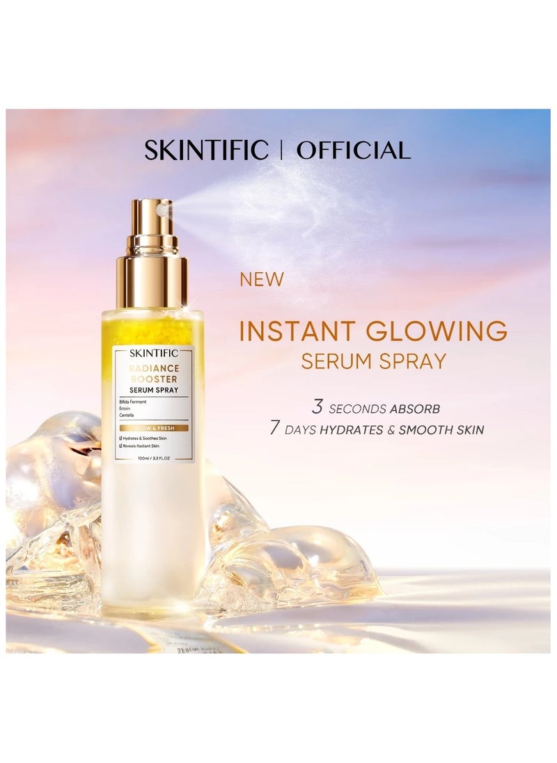 Radiance Booster Serum Spray containing essence and oil make the skin glossy hydration 100ml