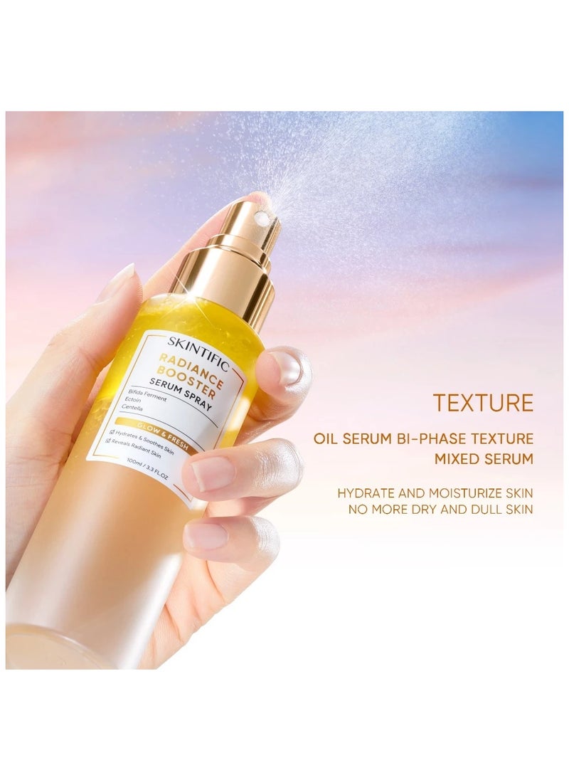 Radiance Booster Serum Spray containing essence and oil make the skin glossy hydration 100ml