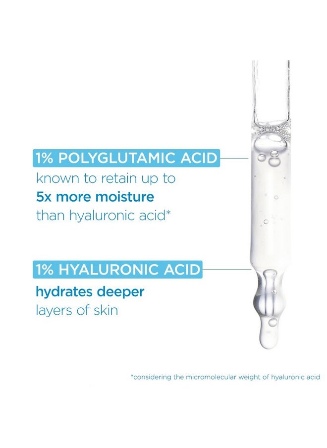 Simple 2% Hyaluronic Acid + PGA Booster Serum for dry dehydrated skin | For 100 Hr hydration | Suitable for all skin skin types| sensitive skin | 30ml