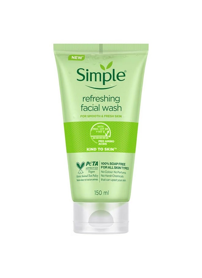 Simple Refreshing Facial Wash Gel, 5 Ounce