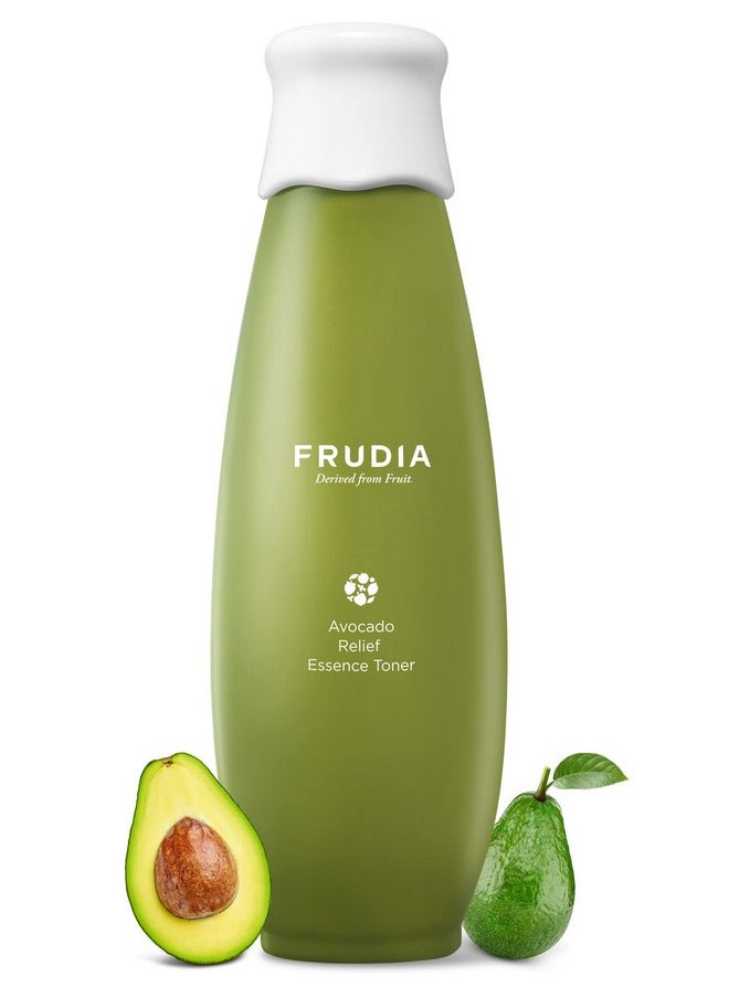 WELCOS FRUDIA Avocado Relief Essence Toner | Calming Toner for Face w/Avocado Extract, Centella Asiatica Extract & MadecassosideX4 | Korean Skin Care Soothing Toner for Sensitive Skin (6.59 fl oz)