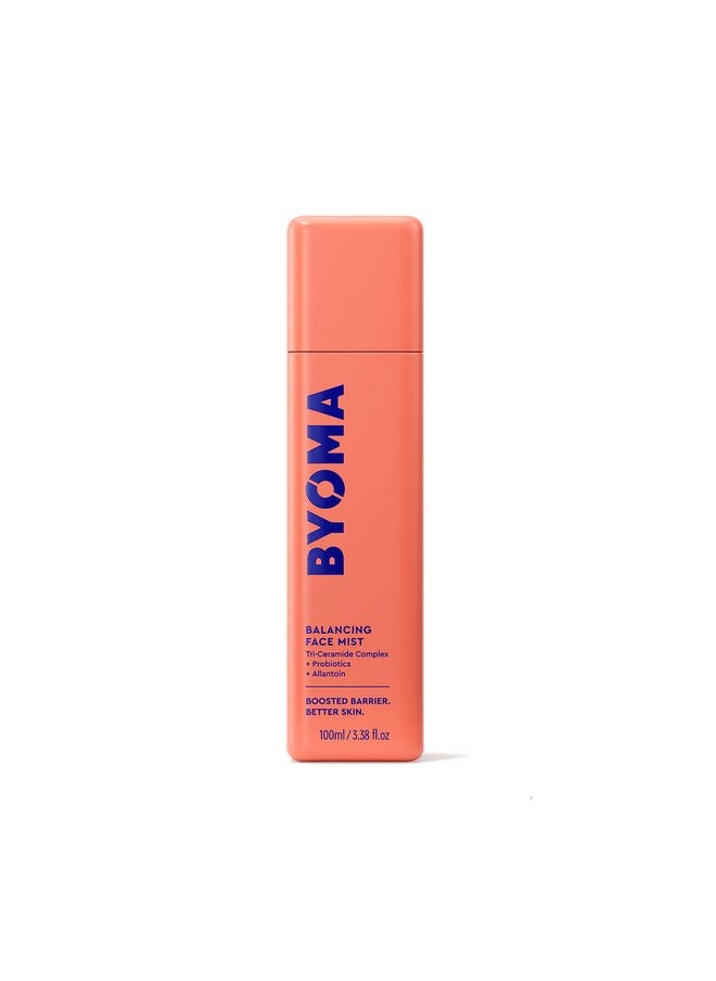 BYOMA Balancing Face Mist - pH Balanced Face Toner with Ceramides, Probiotics & Allantoin - Alcohol Free Toner Spray - Balance, Soothe & Refresh Throughout The Day - 3.38 fl. oz