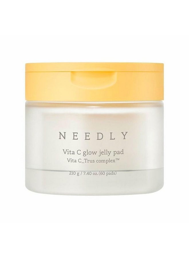 NEEDLY | Vita C Glow Jelly Pad | Brightening Toner Pad for Exfoliation, Blemish Care, and Tone Improvement