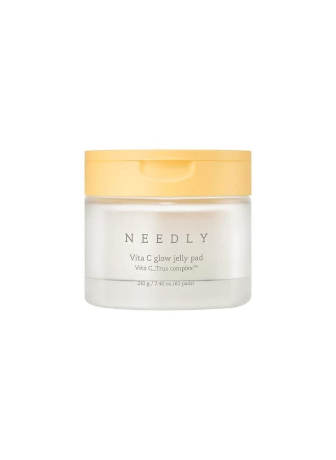 NEEDLY | Vita C Glow Jelly Pad | Brightening Toner Pad for Exfoliation, Blemish Care, and Tone Improvement