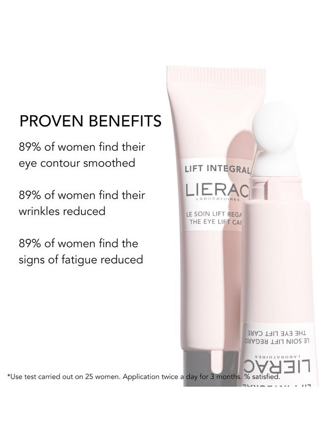 Lierac|Lift Integral Eye Care Cream with Hyaluronic Acid : Firming, Reduces Appearance of Wrinkles & Under Eye Dark Circles for Sensitive Skin|15 ml