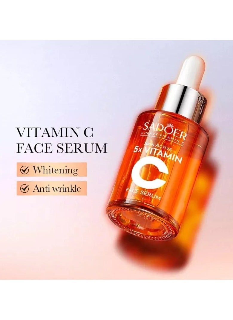SADOER Collagen Cream Brightening Skincare 6 pcs Set Organic Anti-aging and Moisturizing Skincare Set