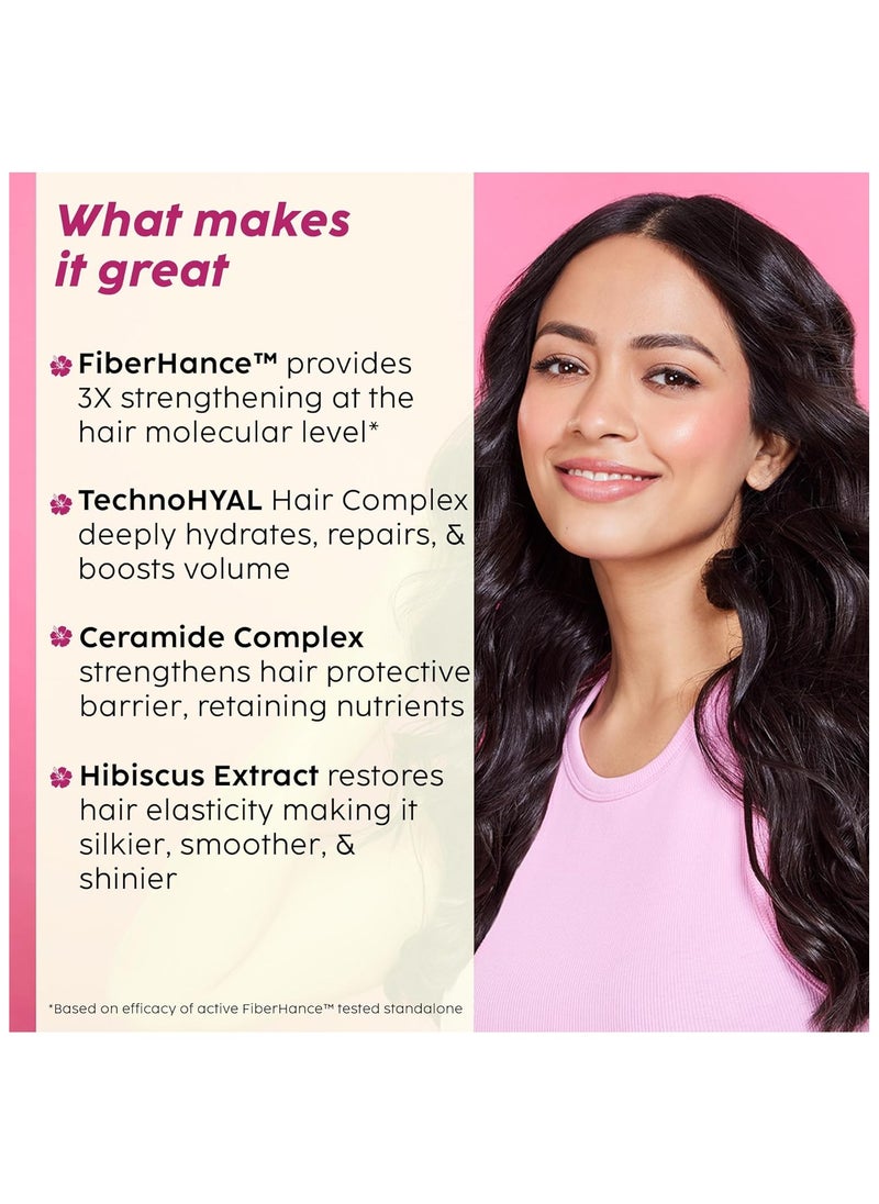 Hibiscus Bond Repair Shampoo (200ml) + Conditioner (175ml) | Repairs Molecular Structure & Reduces Breakage | FiberHance™ & TechnoHYAL Hair Complex