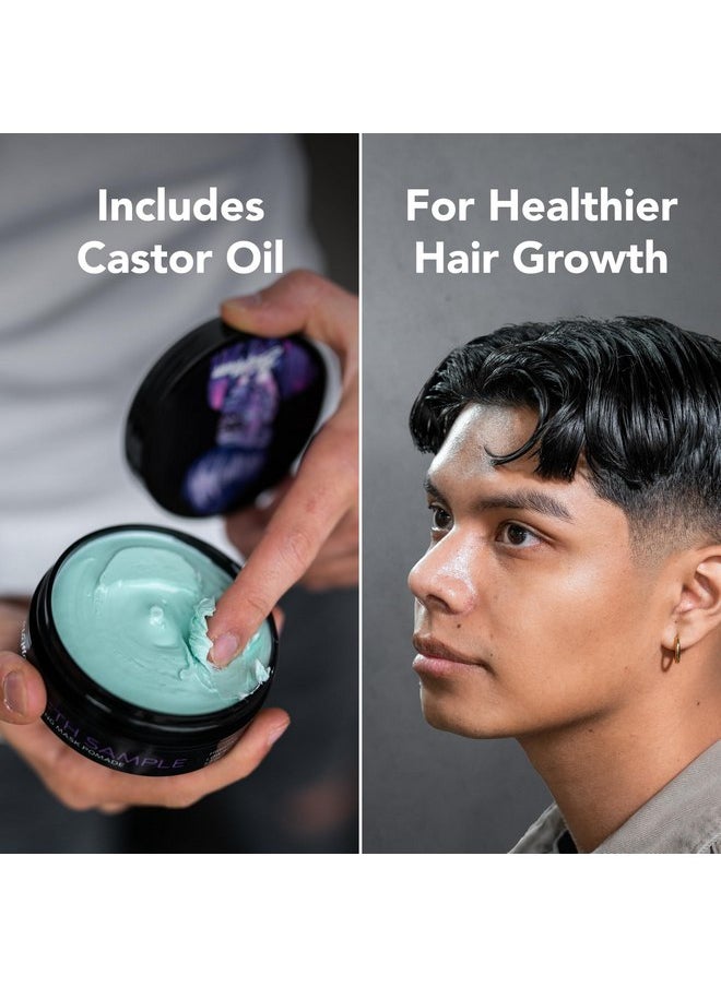 BluMaan Fifth Sample Men's Styling Mask Pomade - Low Shine, High Hold | All Hair Types | Water Based | Easy To Wash - Ideal for Quiffs, Pompadours, Ducktails & Slick Back Looks - 2.5 oz