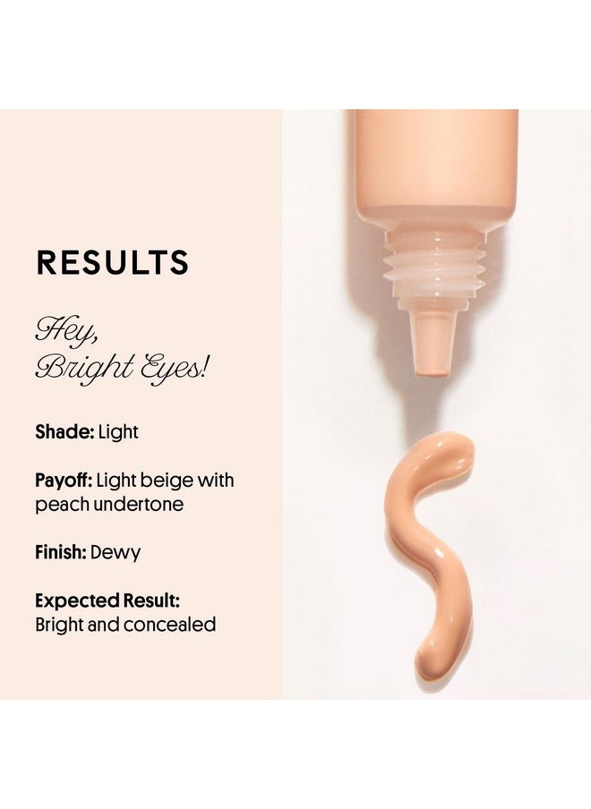 Winky Lux Peeper Perfect Under Eye Concealer, Makeup & Eye Brightener, Full Coverage Concealer for Dark Circles, Color Corrector & Eye Primer, With Collagen, Hyaluronic Acid & Vitamin E (Light)