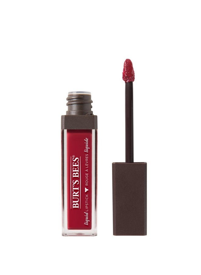 Burt's Bees 100% Natural Glossy Liquid Lipstick, Drenched Dahlia, 1 Tube