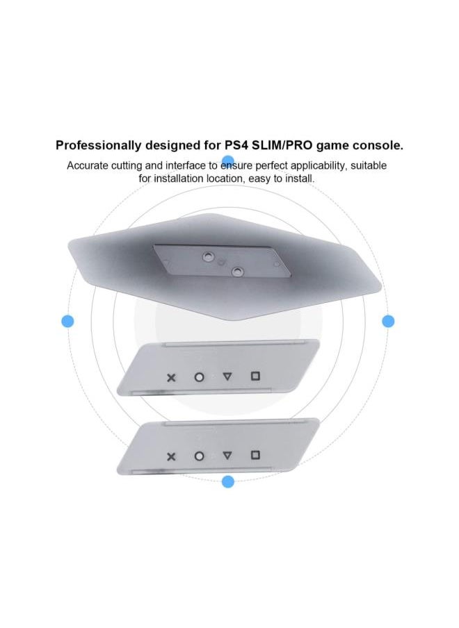 Stand Holder,2-in-1 Portable Game Console Stand Gaming Console Vertical Stand Dock Holder Bracket Fine Workmanship Designed for Ps4 Slim/Pro Game Console