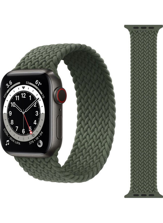 Replacement Strap Watchband For Apple Watch Series 7 41mm / 6 / SE / 5 / 4 40mm / 3 / 2 / 1 38mm Iverness Green