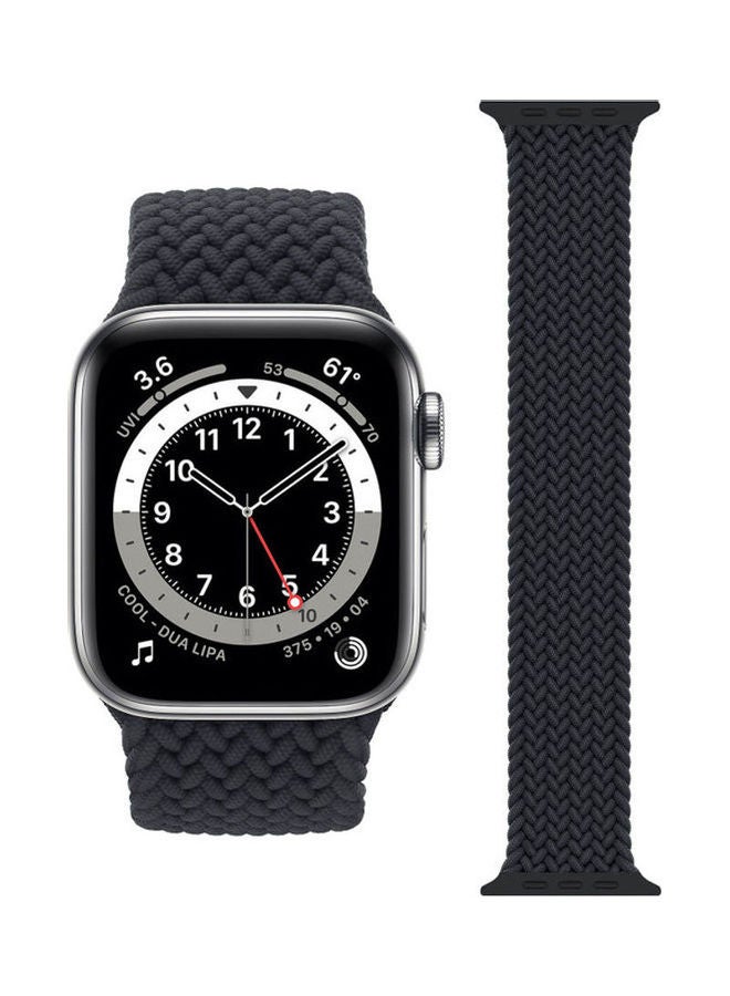 Replacement Strap Watchband For Apple Watch Series 7 41mm / 6 / SE / 5 / 4 40mm / 3 / 2 / 1 38mm Black