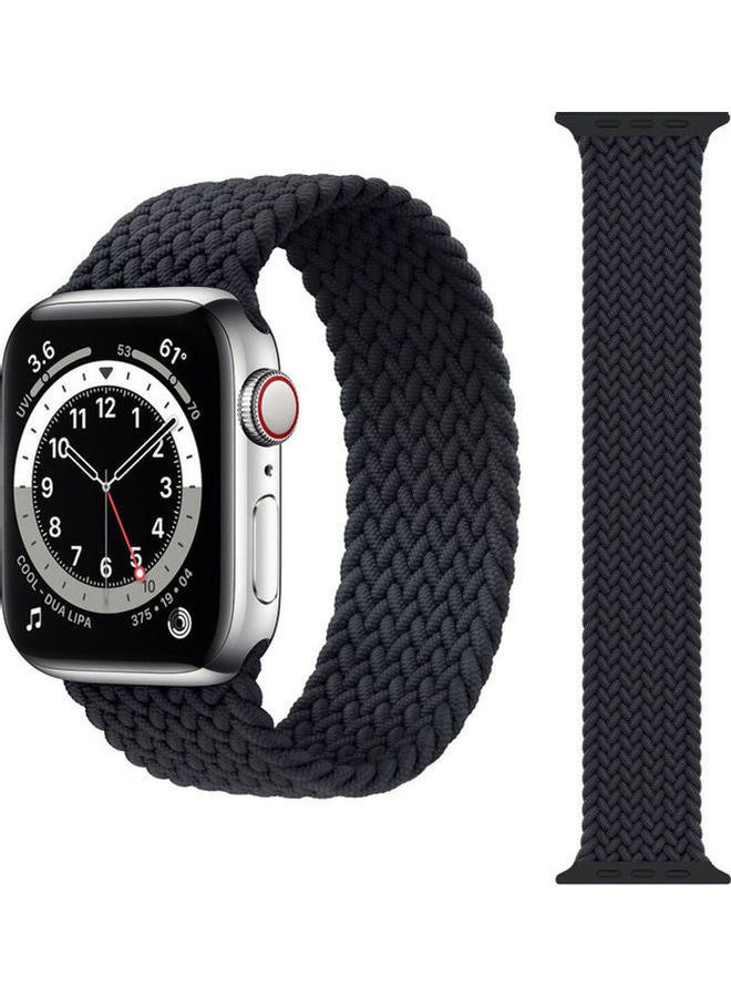 Replacement Strap Watchband For Apple Watch Series 7 41mm / 6 / SE / 5 / 4 40mm / 3 / 2 / 1 38mm Black