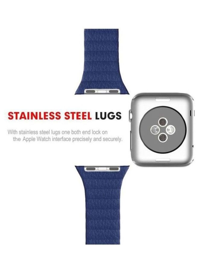 Replacement Strap Watchband For Apple Watch Series 7 45mm / 6 / SE / 5 / 4 44mm / 3 / 2 / 1 42mm Blue