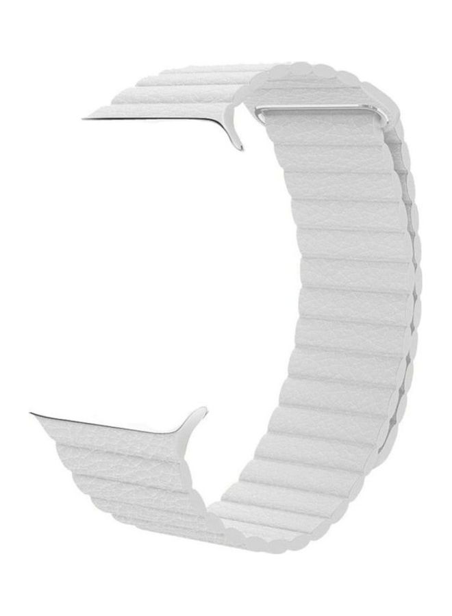 Replacement Strap Watchband For Apple Watch Series 7 45mm / 6 / SE / 5 / 4 44mm / 3 / 2 / 1 42mm White