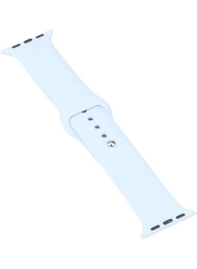 Replacement Strap Watchband With Screen Protector Set For Apple Watch Series 3 & 2 & 1 42mm Sky Blue