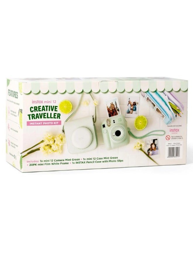 Instax Mini12 Creative Traveller Instant Photo Kit (Mint Green)